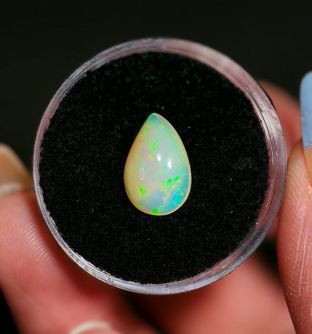 1.85ct Ethiopian Welo Opal Pear Cabochon Gemstone